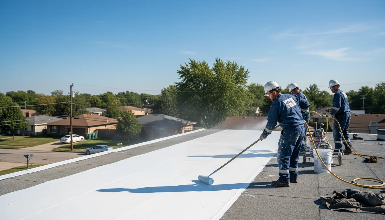 Commercial roof coating in Zwingle, IA near me
